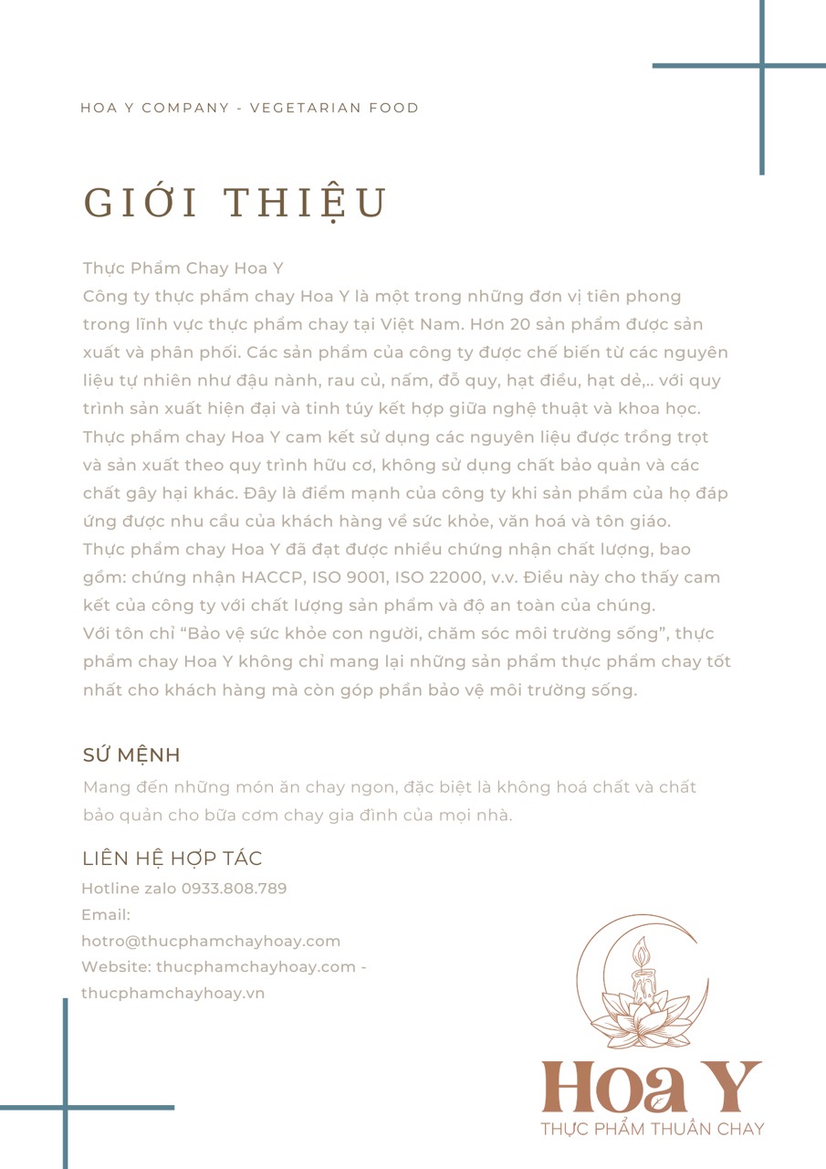 Bò lát chay Hoa Y 100 Gram
