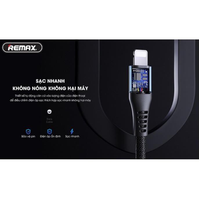 Cáp sạc thông minh chống đứt lightning/ type c/ micro remax rc-152 2.4a