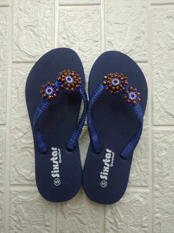 [HCM]DÉP KẸP ĐÍNH HOA PHA LÊ