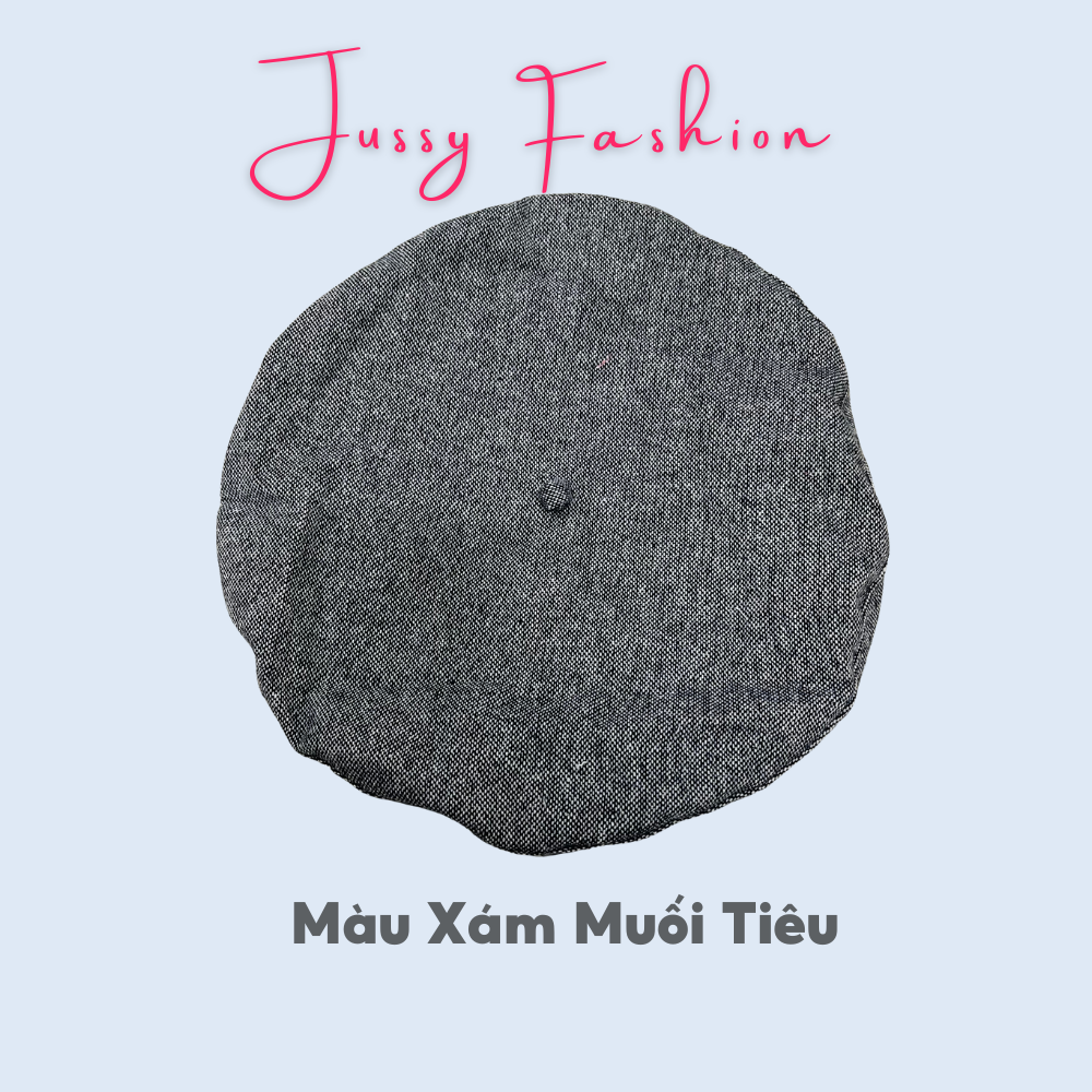 Mũ nồi cao cấp vải Wool, nón beret nữ