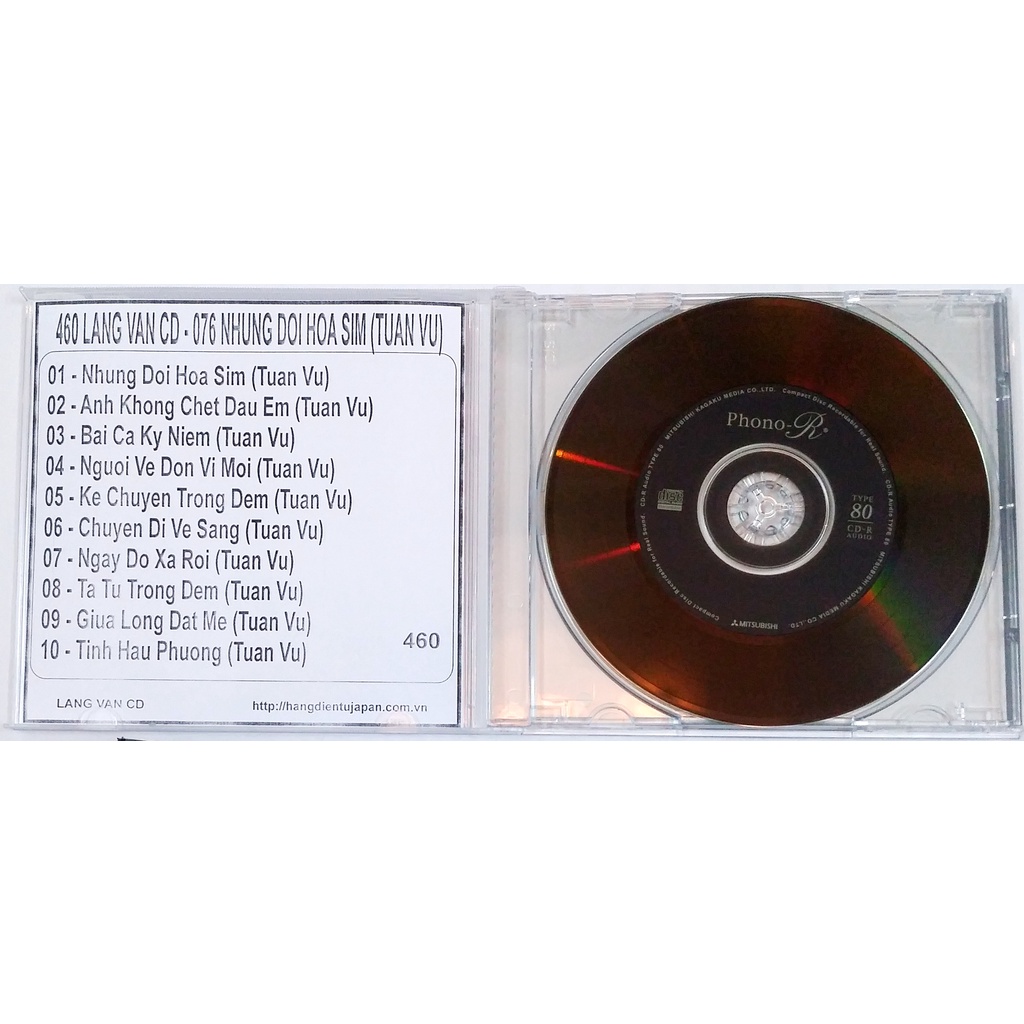 Bộ 4 CD ca sĩ Tuấn Vũ ( 37 - 460 )