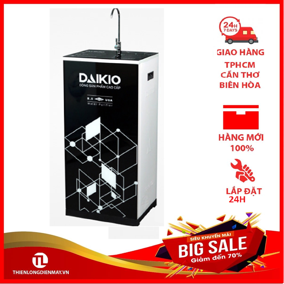 [Trả góp 0%]Máy lọc nước RO Daikiosan DSW-42010H