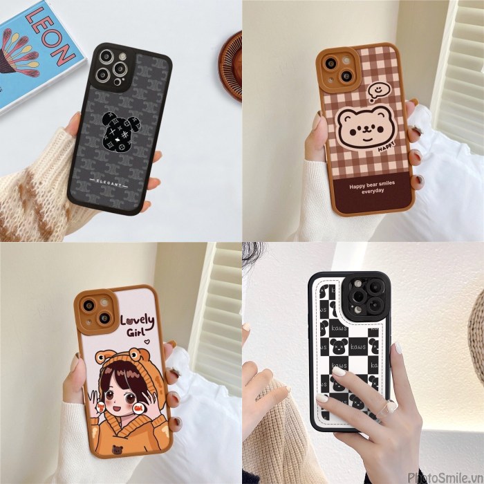 Ốp Lưng IPhone BEAR Cạnh Vuông Bảo Vệ Camera [bear]