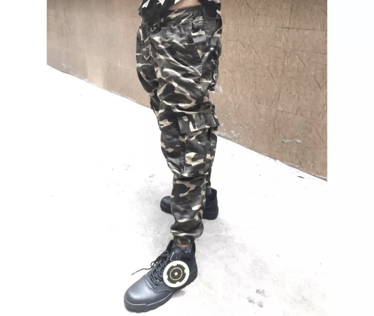 Quần jogger kaki rằn ri TÚI HỘP - lính nam Quần jogger kaki rằn ri TÚI HỘP- lính nam