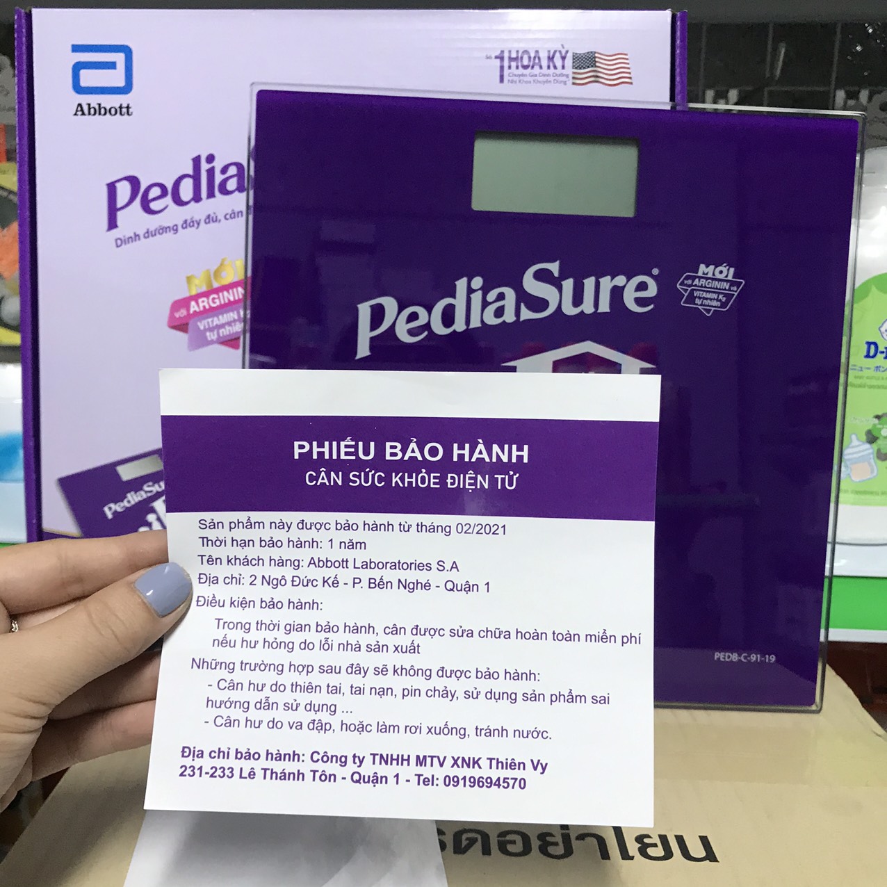 CÂN ĐIỆN TỬ PEDIA SURE