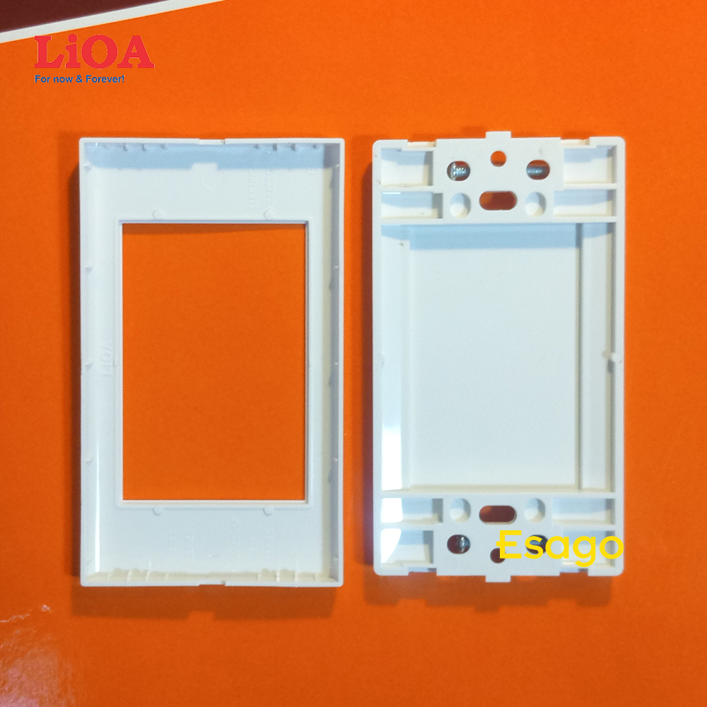 [HCM]Mặt che trơn &amp viền đơn trắng LiOA