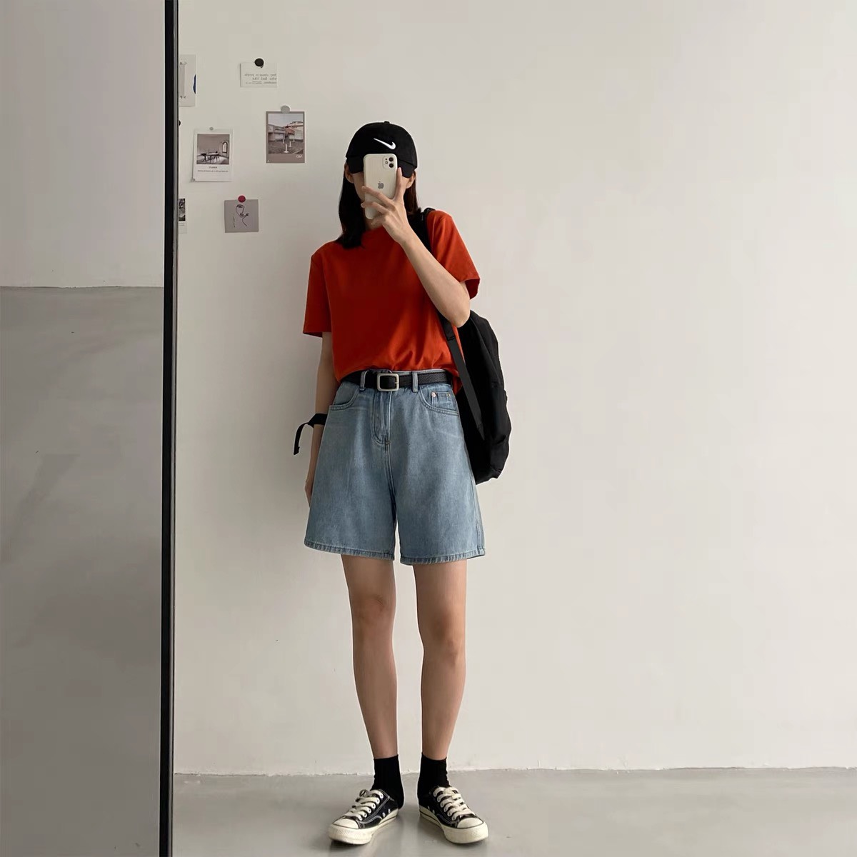 Quần Sọt Jeans Lửng Lưng Cao Chuẩn Form ULZZANG