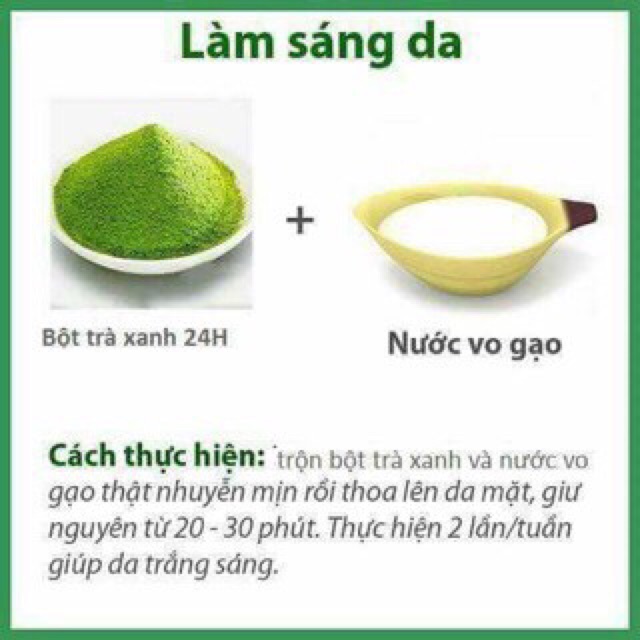 1 Lạng bột trà xanh nguyên chất 100%