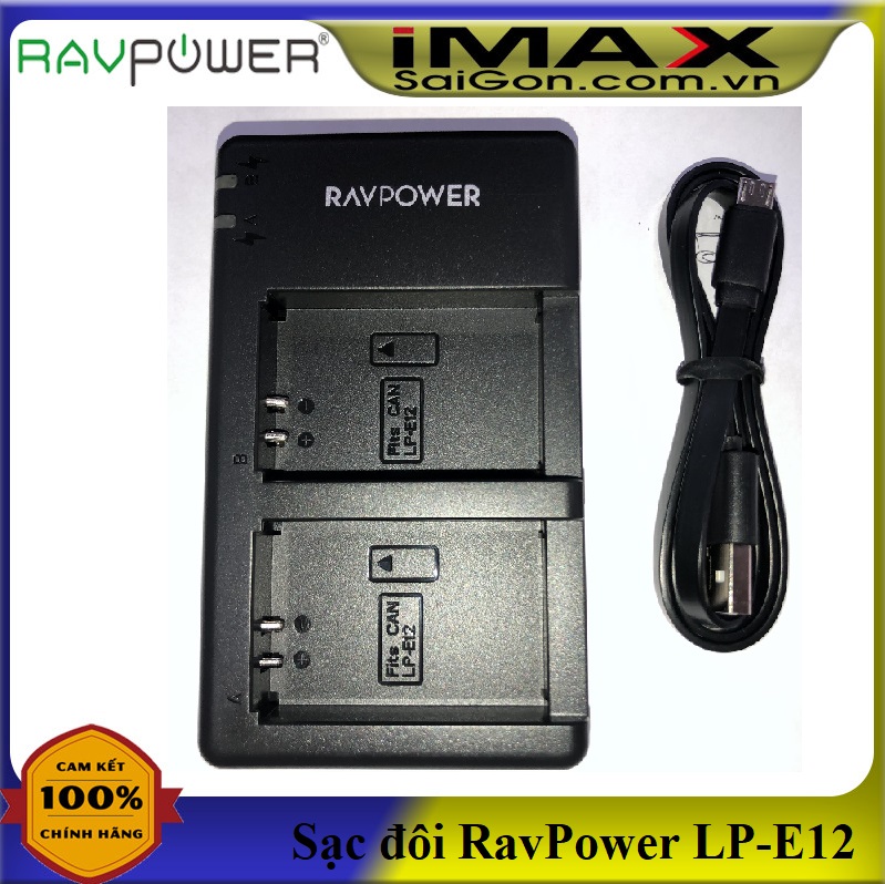 Sạc máy ảnh ravpower cho lp-e12