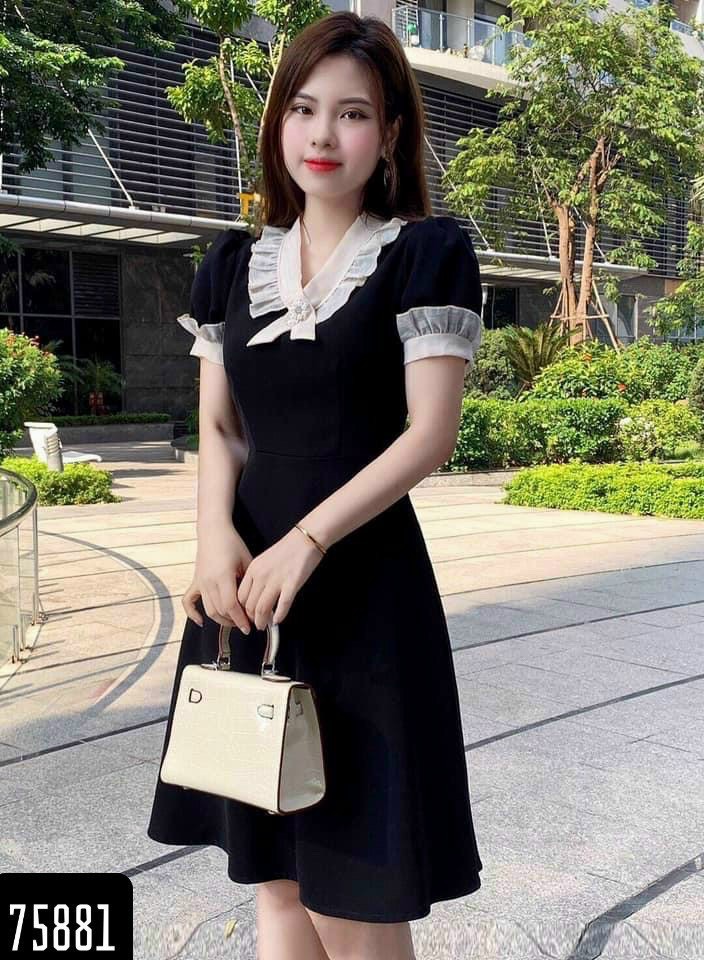 Đầm xòe nữ đẹp thanh lịch có size lớn xxl glady