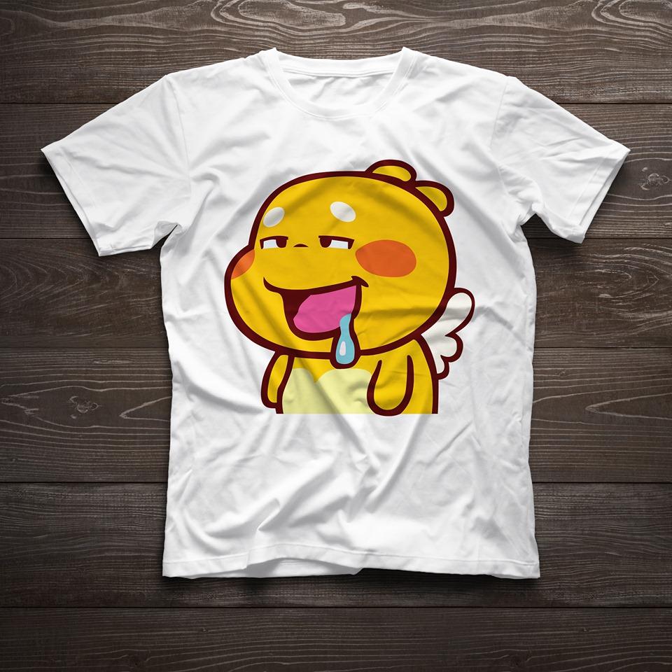 Áo thun nam form rộng in hình Thiên thần Áo Vàng * Thèm Nhỏ Nước Miếng * độc lạ vải dày mịn mát