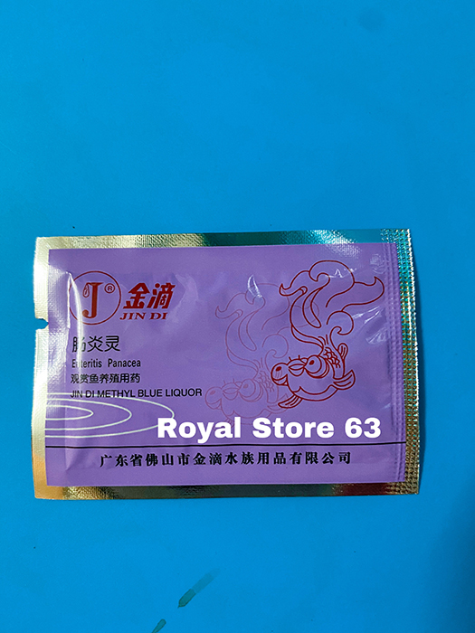 Jindi gói tím vấn đề sình bụng cho cá cảnh
