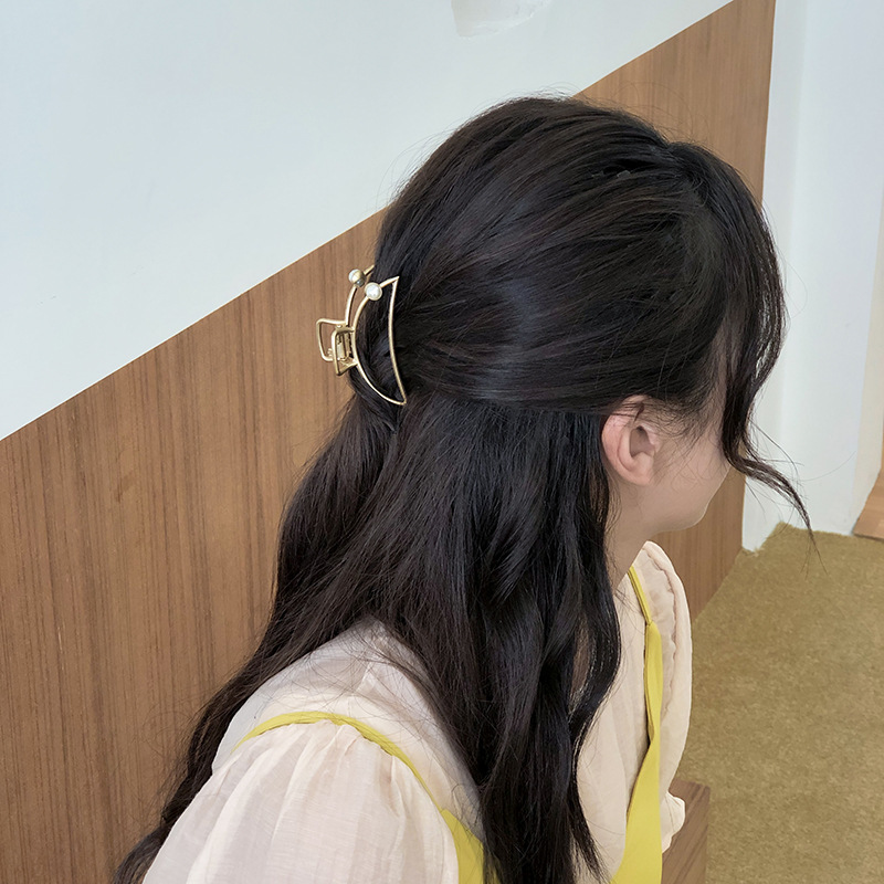 KẸP TÓC CÀNG CUA KIM LOẠI CỠ LỚN CHO NỮ