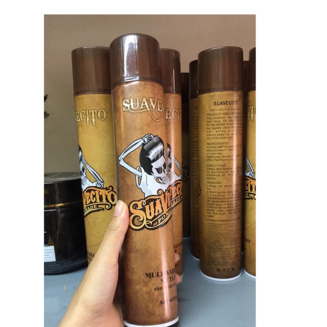 Gôm xịt giữ nếp tóc Suavecito 400ML
