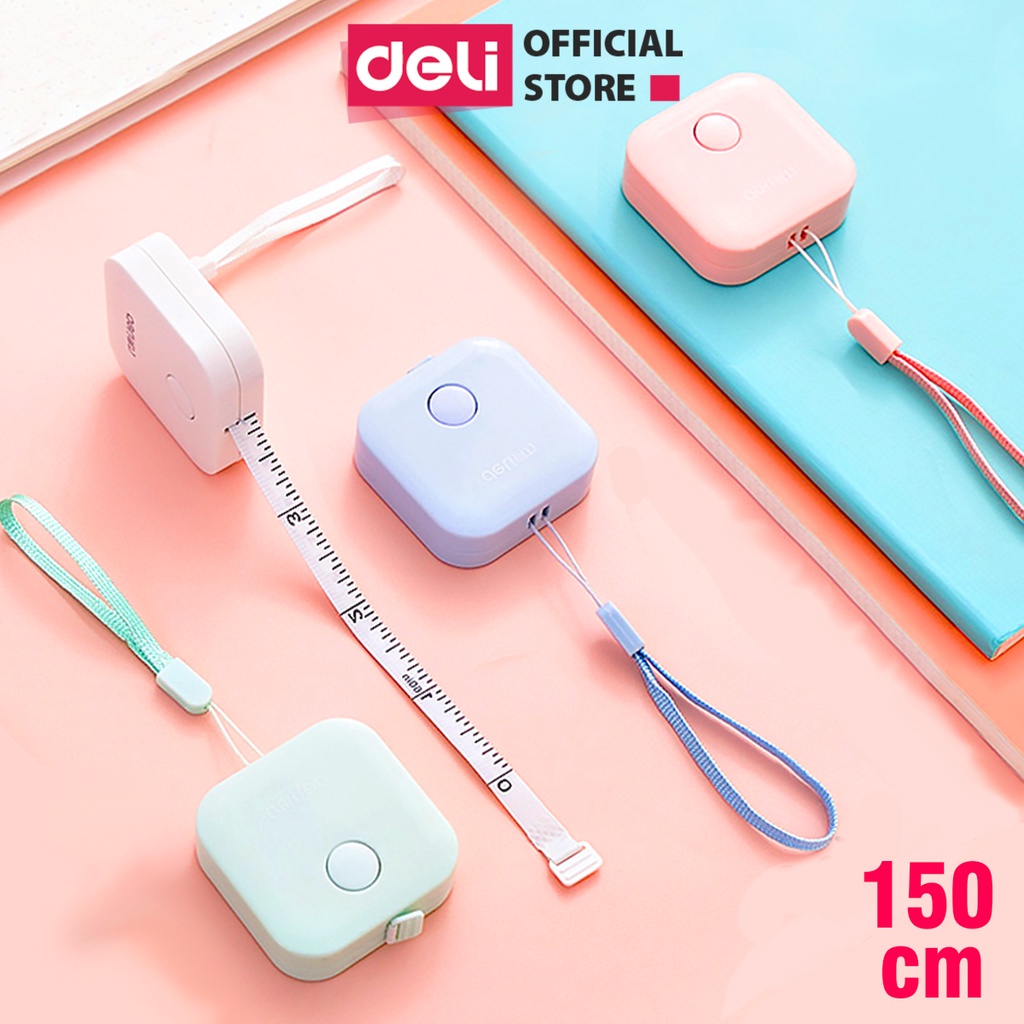 Thước dây da cuộn Deli - 1.5m - 79650