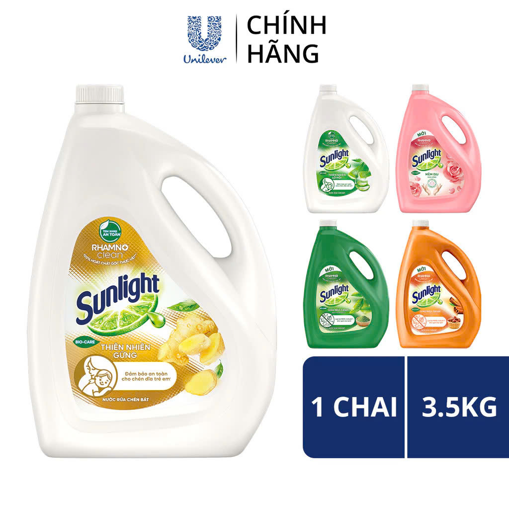 Nước rửa chén Sunlight can 3.6l