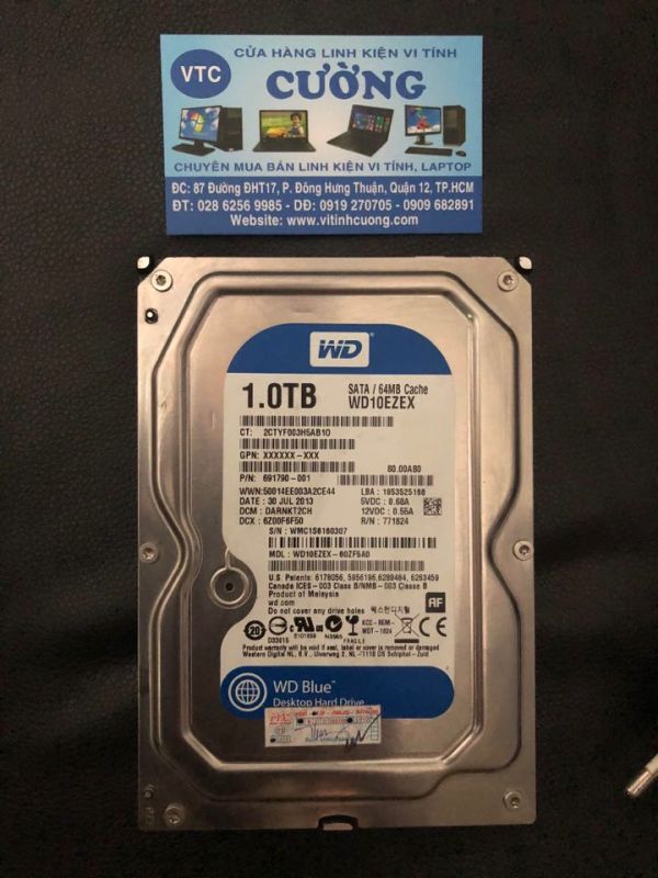 Bảng giá Ổ cứng HDD Western Blue 1TB SATA3 7200rpm Phong Vũ