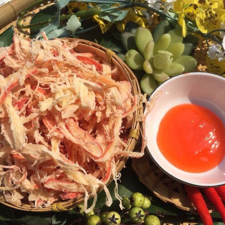 150g Mực Xé Sợi Hấp Nước Cốt Dừa Bò Đội Nón