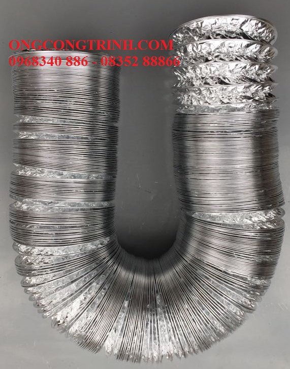 Ống gió mềm hút mùi không bảo ôn phi 400 dài 8m