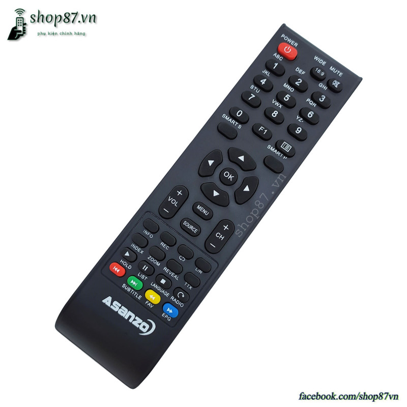 Bảng giá Điều khiển tv Asanzo mẫu 6 - Remote tv Asanzo