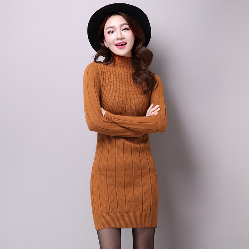 Len dáng dài body - áo len nữ