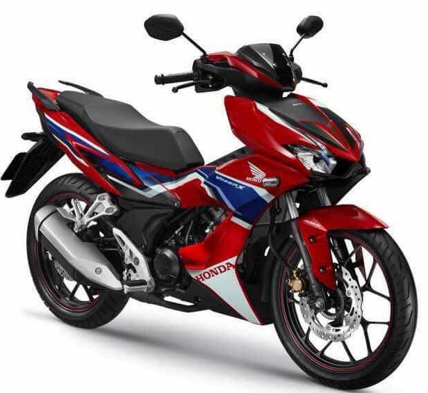 Tem trùm xe máy WINNER X  đỏ xanh dương - làm tem xe máy WINNER X  theo yêu cầu - Tem xe máy WINNER X rẻ đẹp và chất