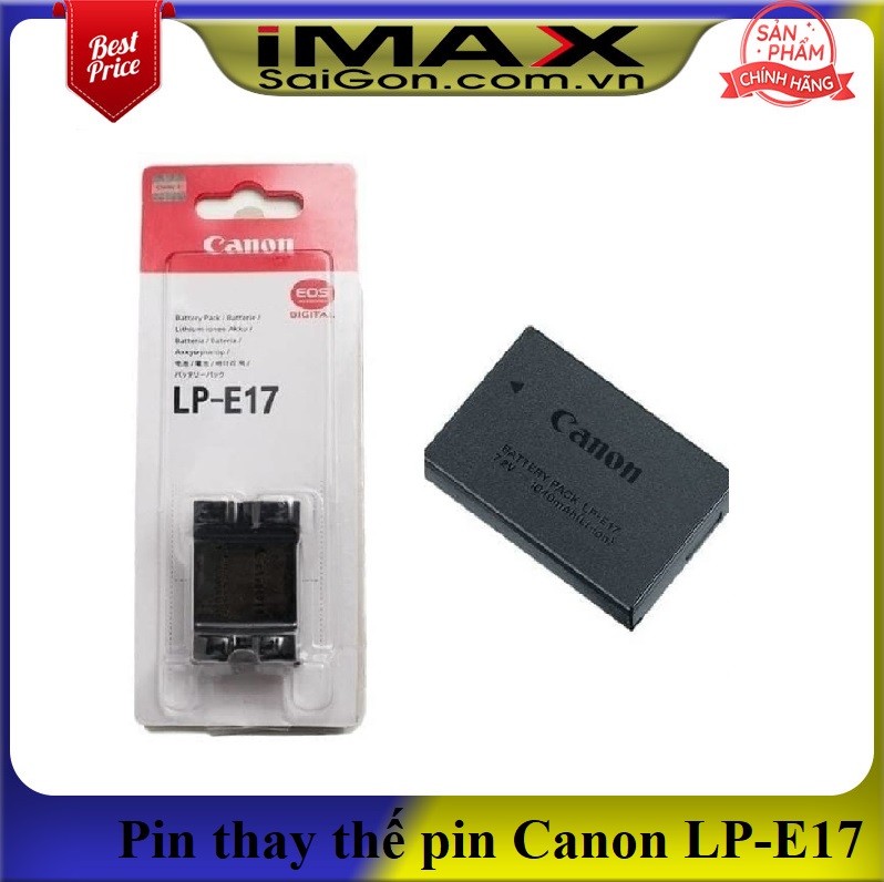 Pin thay thế pin máy ảnh LP-E17,Dùng sạc for