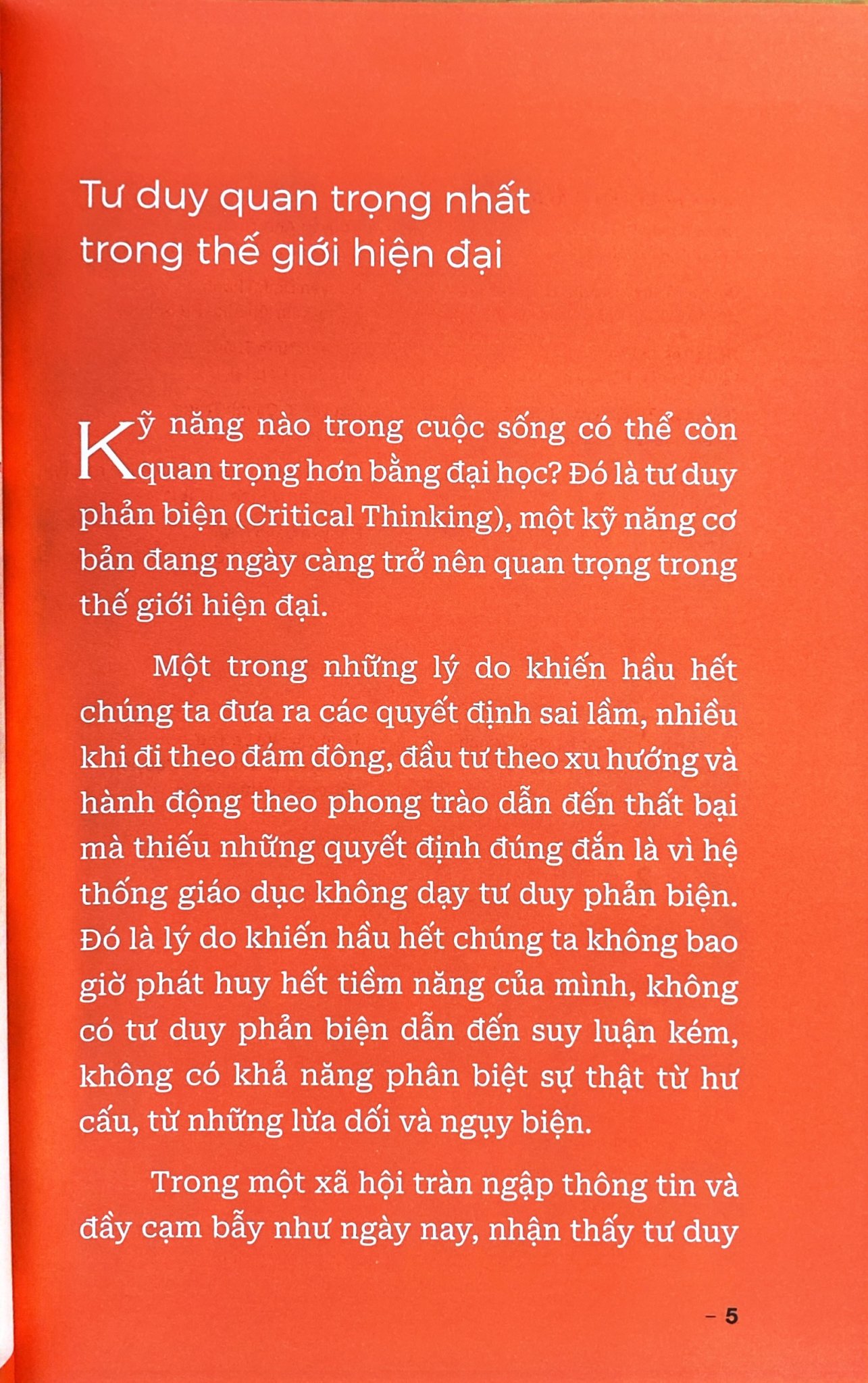 Sách - Tư Duy Phản Biện Từ Làm Quen Đến Thói Quen
