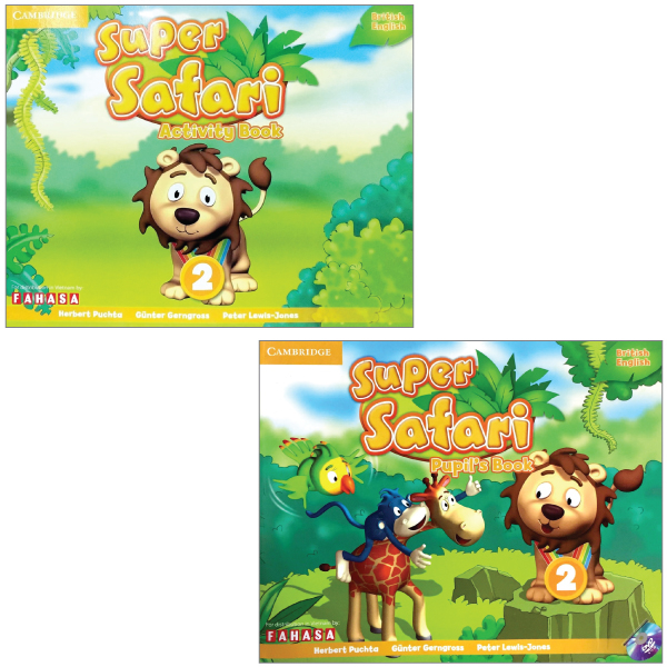 Fahasa - combo sách hay super safari level 2: pupil's book with dvd-rom + activity book