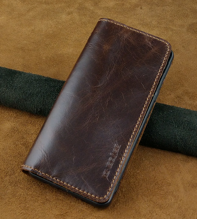 Bao Da Samsung S10 5G Handmade Da Bò Thật