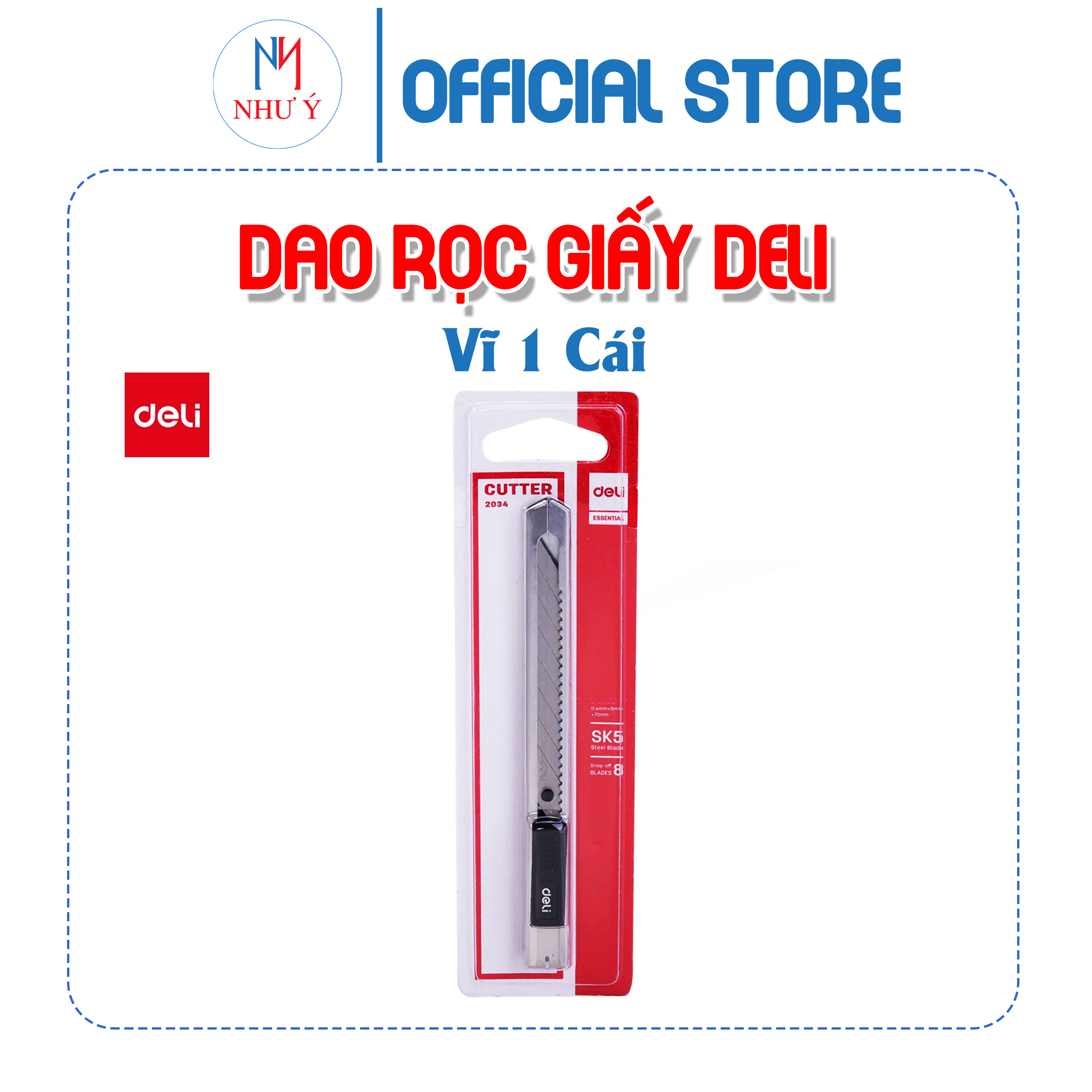 Dao rọc giấy, cắt giấy văn phòng kim loại