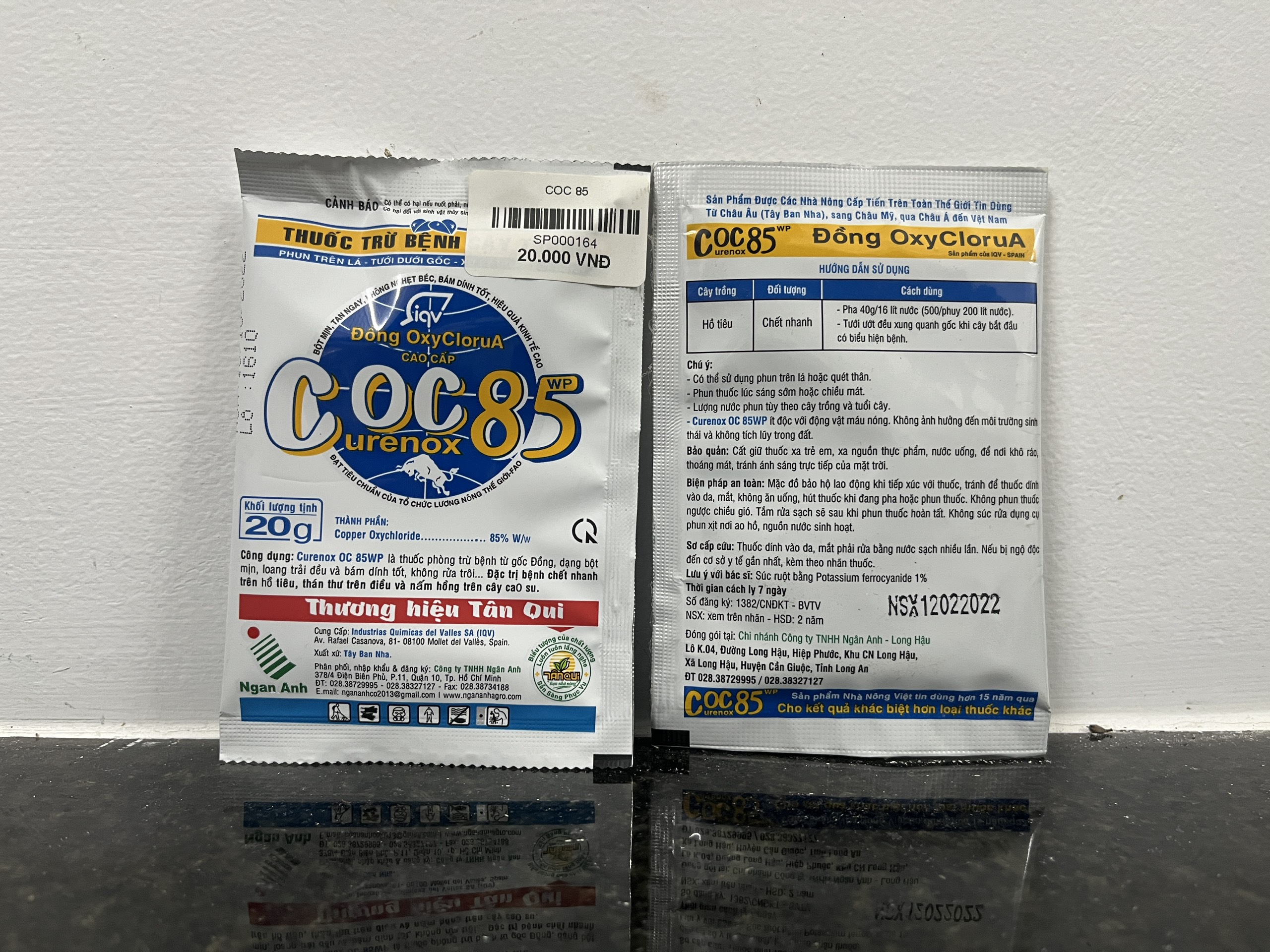 Thuốc trừ nấm bệnh cây trồng COC85WP - 20gram