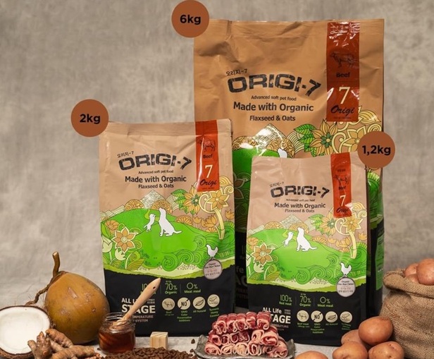 Hạt mềm hữu cơ Origi-7 cho chó mọi lứa tuổi vị Thịt bò