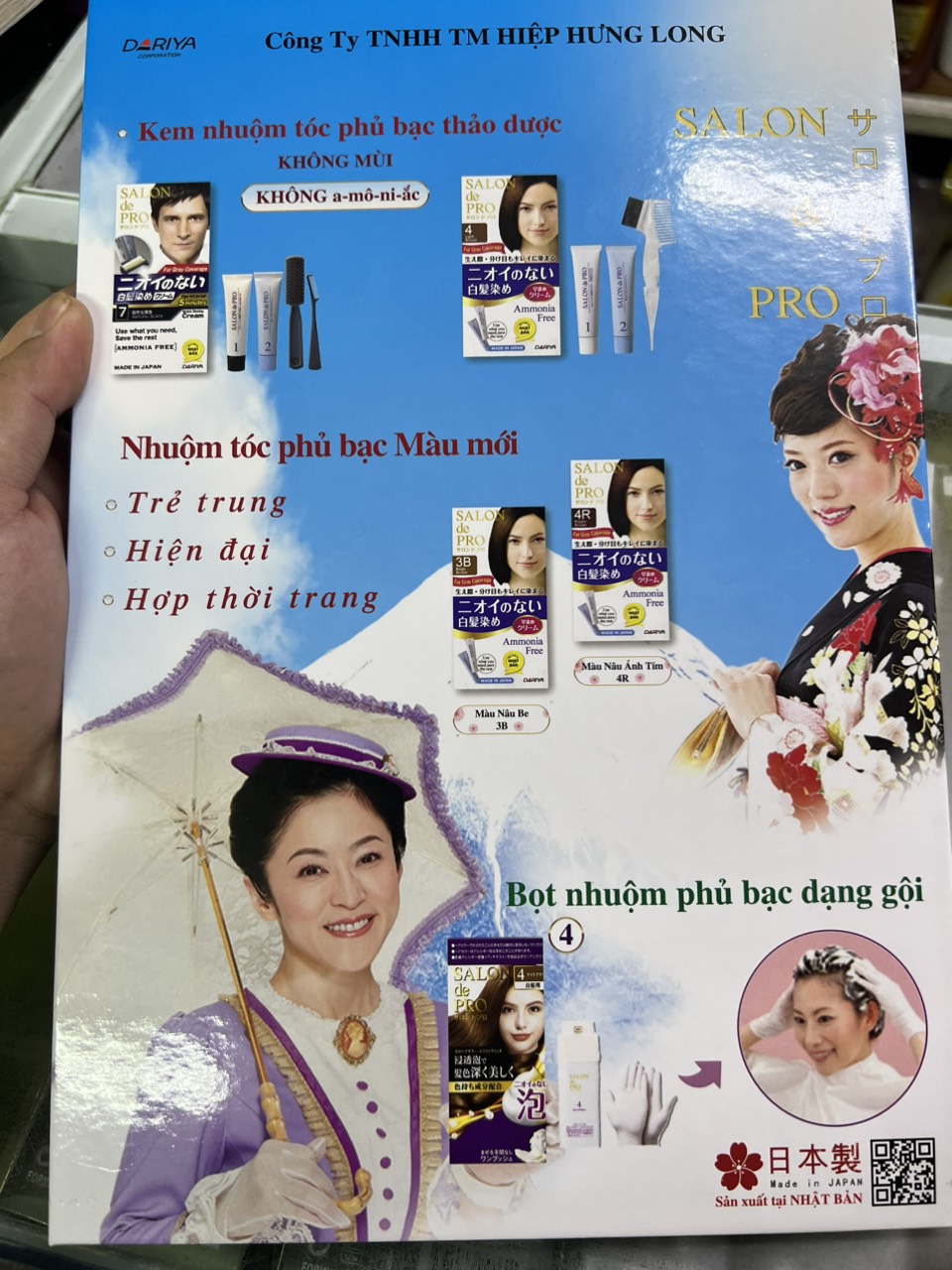 Thuốc nhuộm tóc nhật Salon De Pro chính hãng