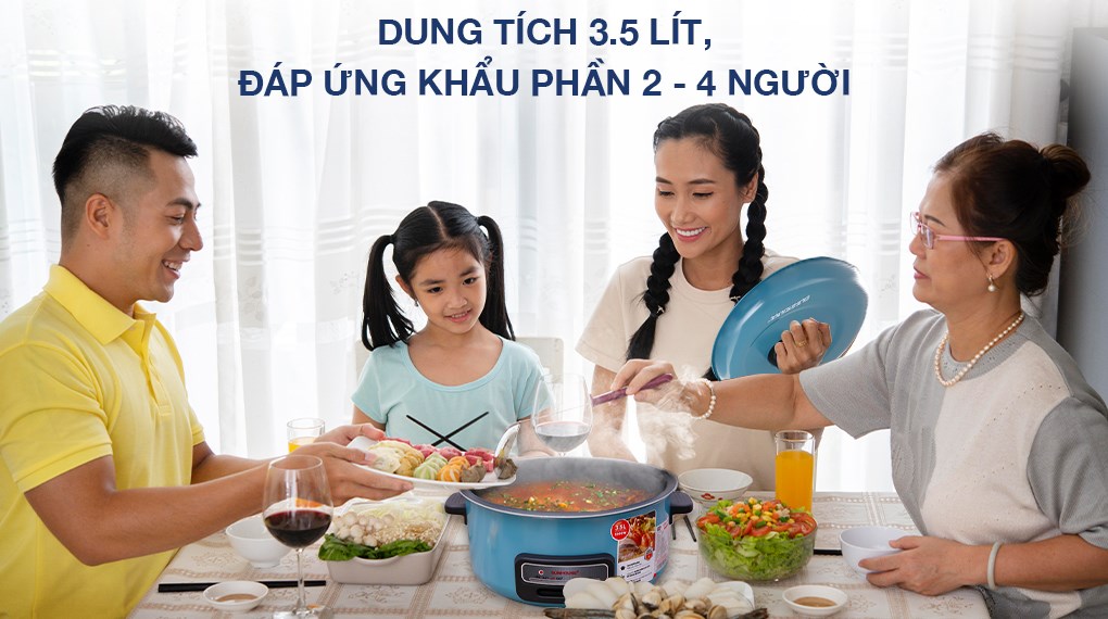Nồi lẩu điện Sunhouse SHD4527 3.5 lít