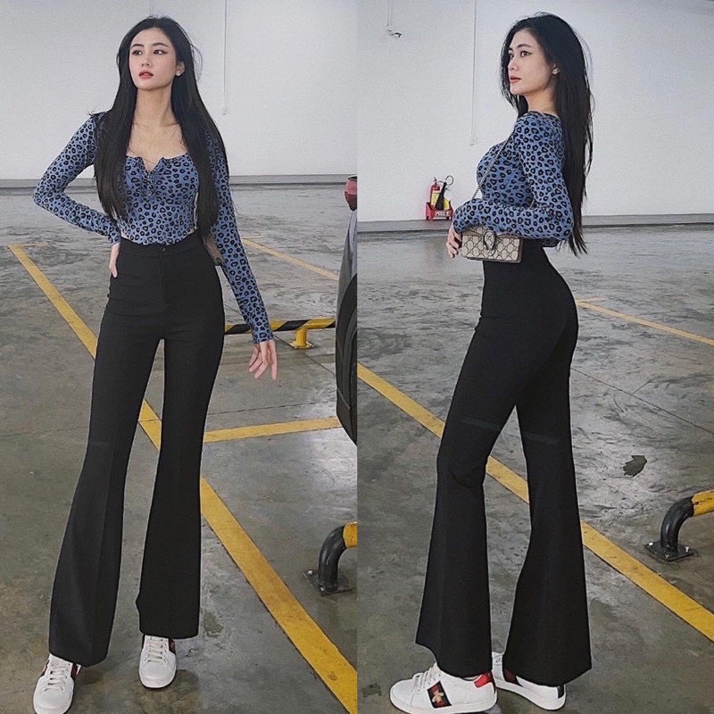 Quần ống loe dáng dài mẫu mới hot hit 2022