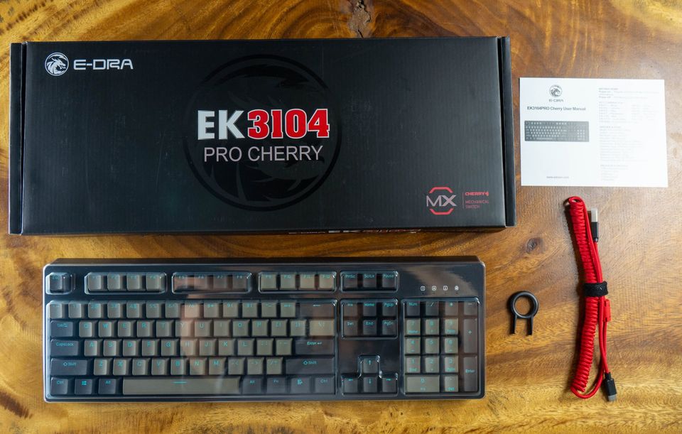 Bàn phím cơ E-Dra EK3104 Pro Cherry SKY DOLCH (sử dụng keycaps PBT SKY DOLCH cao cấp) BH 2 năm