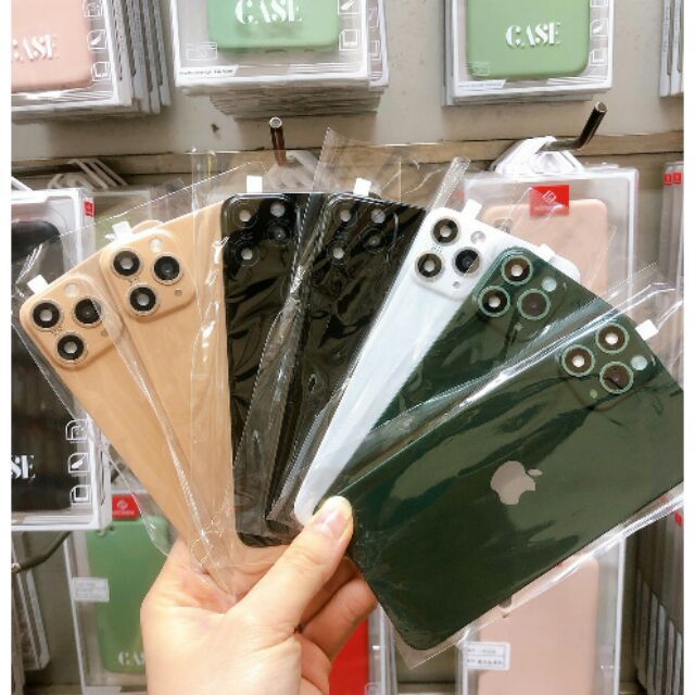 Miếng dán lưng iphone XS MAX độ camera iphone 11 pro max siêu sang