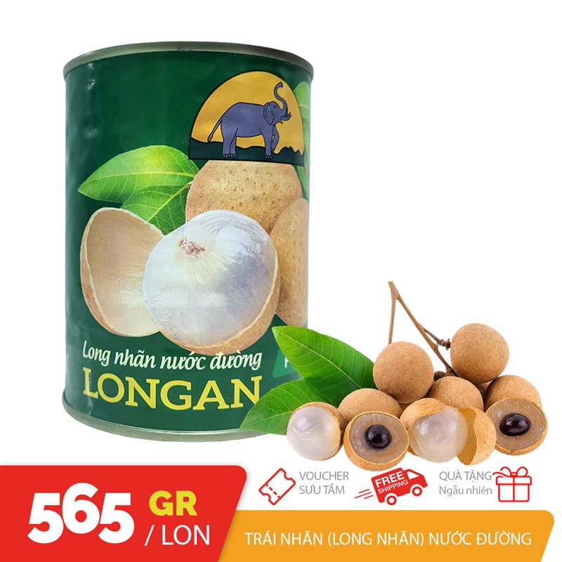 Long Nhãn nước đường lon thiếc 565gr