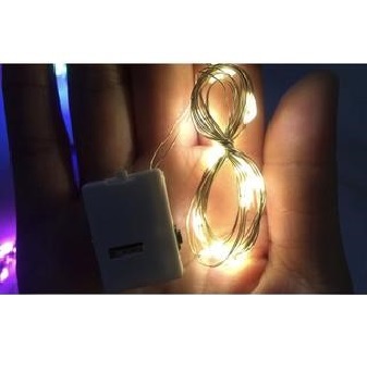 Đèn led đom đóm 3 chế độ có sẵn pin loại 1m/2m ( Sỉ ib giá tốt )