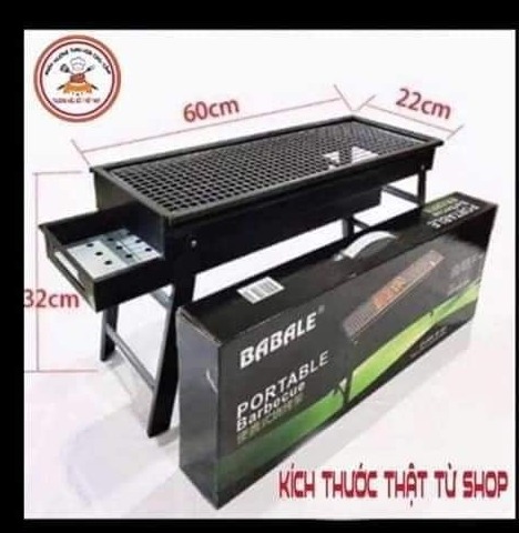 Bếp nướng than hoa loại dài mẫu mới 2020 dành cho 6 đến 10 người ăn,Bếp nướng than hoa gấp gọn,Bếp nướng ,Bếp nướng than hoa kích thước 60x32x22cm,bếp nướng
