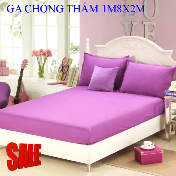 [Bán giá gốc] Ga Chống Thấm màu trơn nhiều kích thước