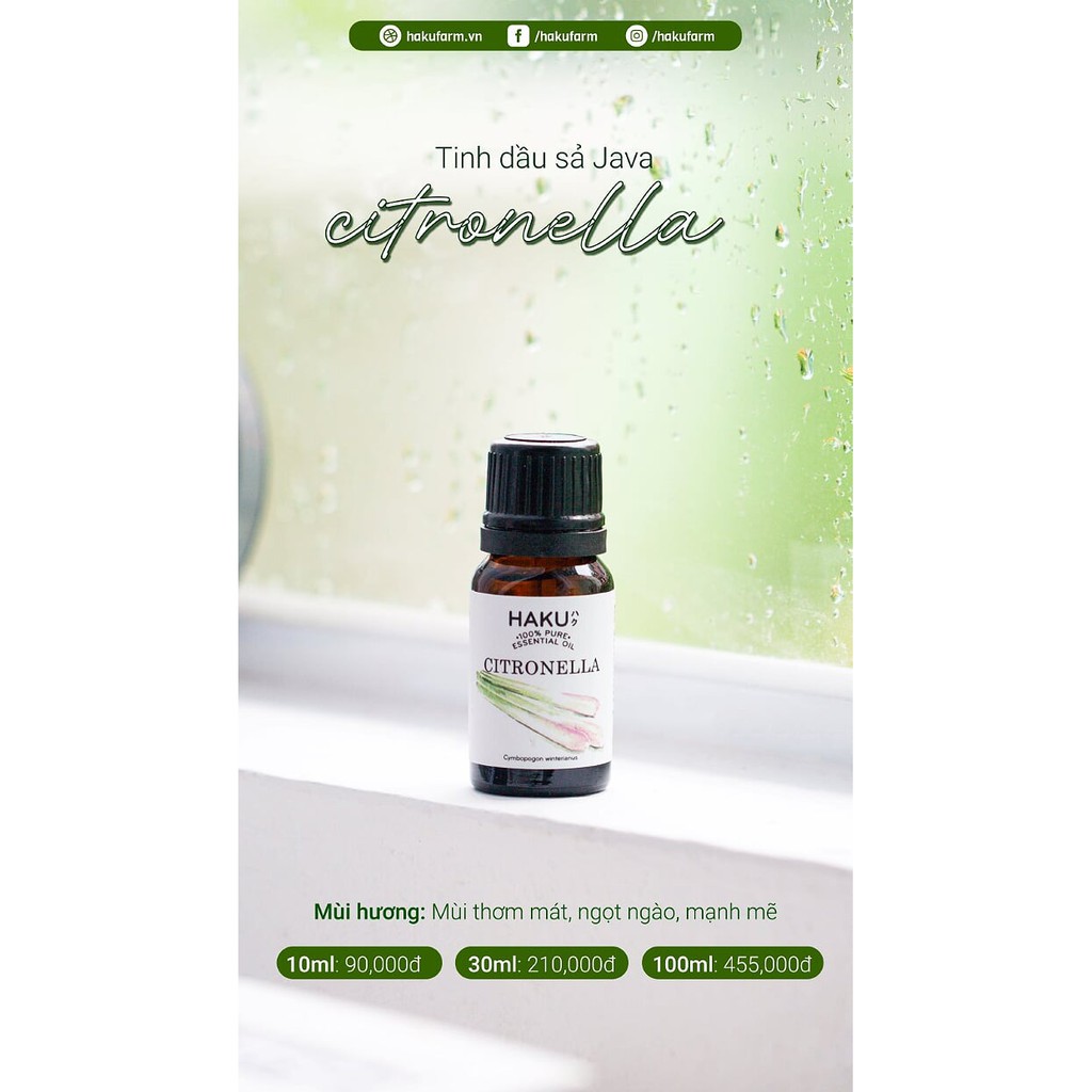 Tinh dầu sả java Citronella