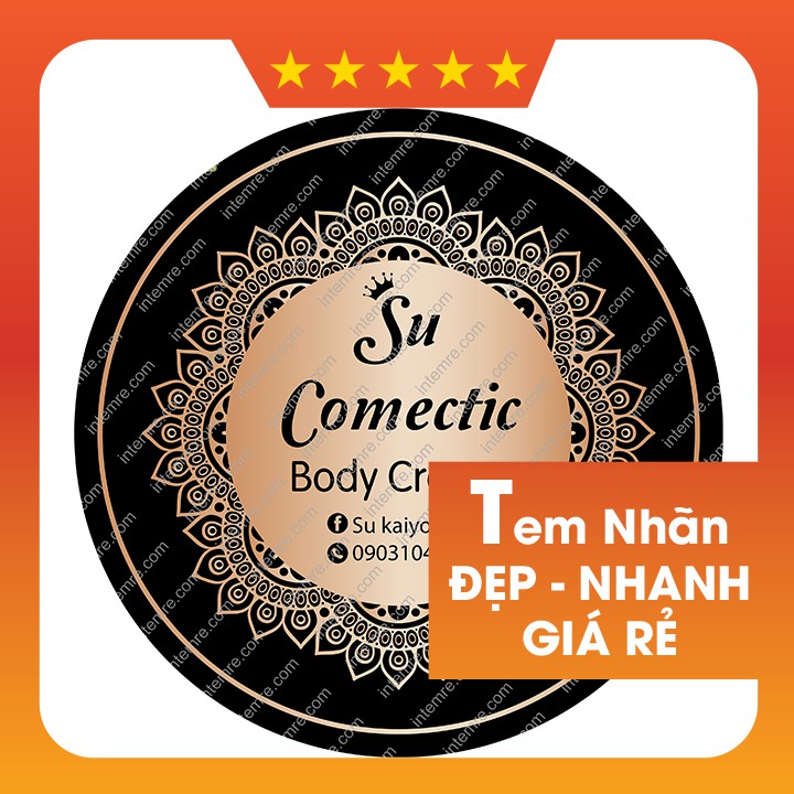 [Combo] Tem dán kem body giá rẻ đẹp 100c (team kem body)