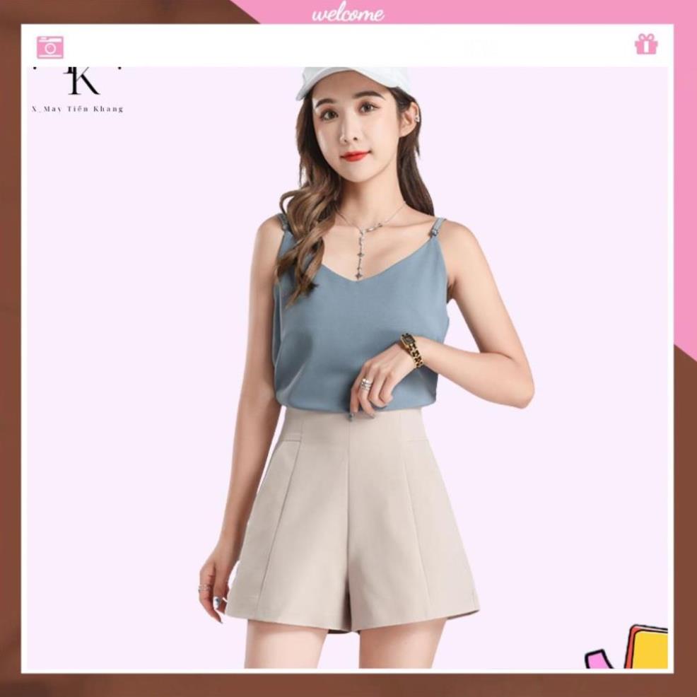 Quần sooc nữ cạp cao cho nữ, quần short cạp cao chất tuyết mưa siêu hot_xmtk022