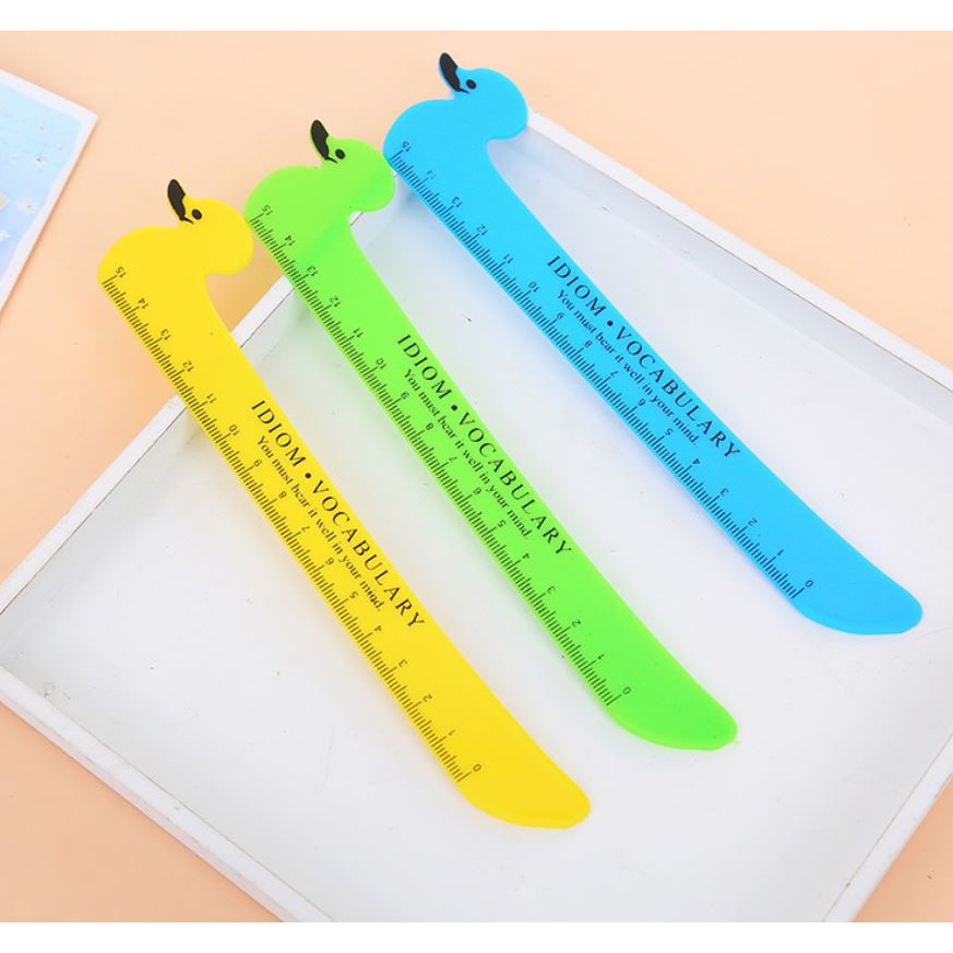 Thước Thước Kẻ Nhựa Hoạt Hình 15cm