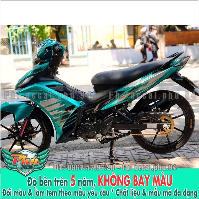 Tem rời Exciter 135 Xanh Lục Bảo  In trong