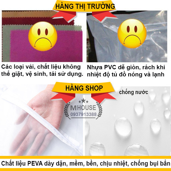 Túi Bọc Quần Áo Chống Bụi Bảo Vệ Quần Áo