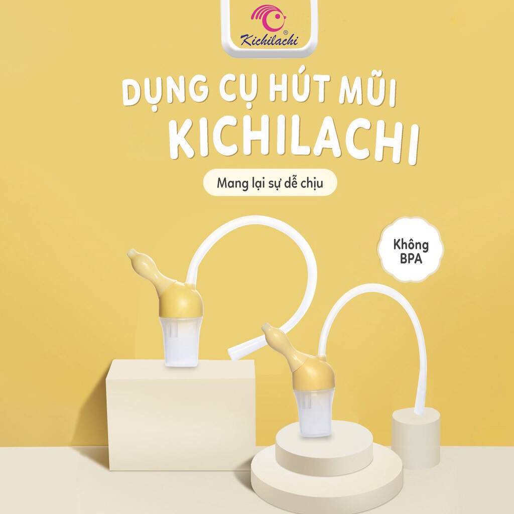 Hút mũi kichi silicon đầu mềm cho bé
