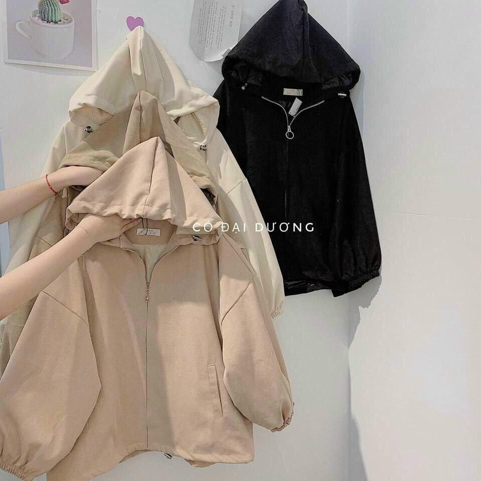 Áo Khoác Da Lộn 2 Lớp, Form Rộng Cánh Dơi, Kiểu Dáng Đơn Giản Trẻ Trung.Tp